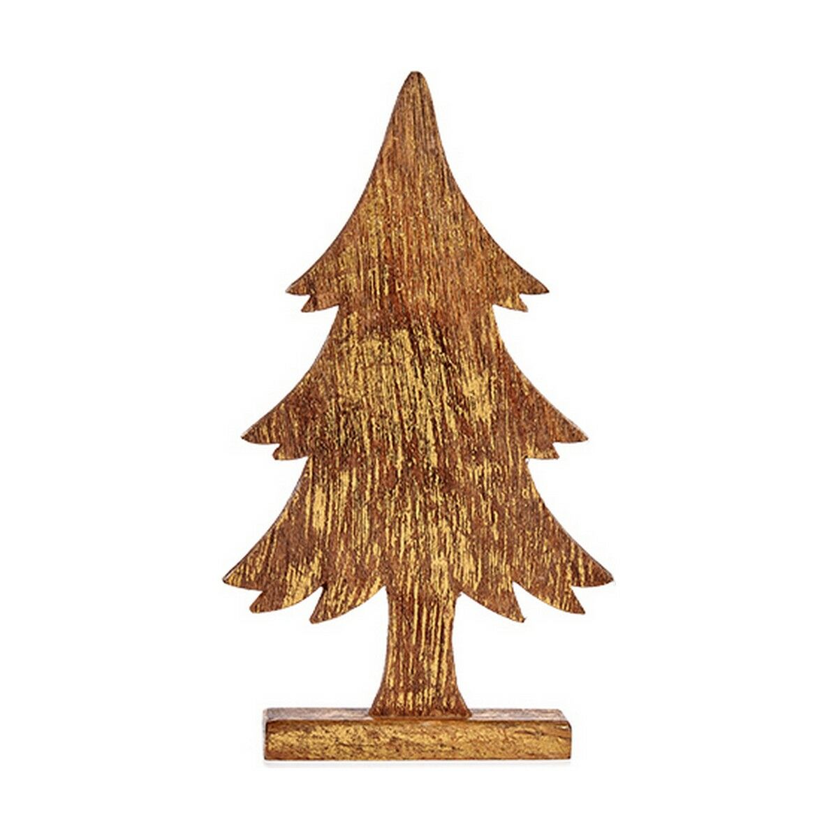 Weihnachtsbaum 5 x 39 x 22 cm Gold Holz