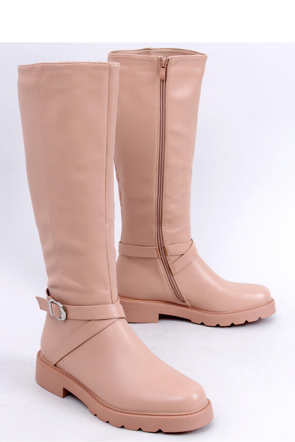  Officer boots model 172583 Inello  beige