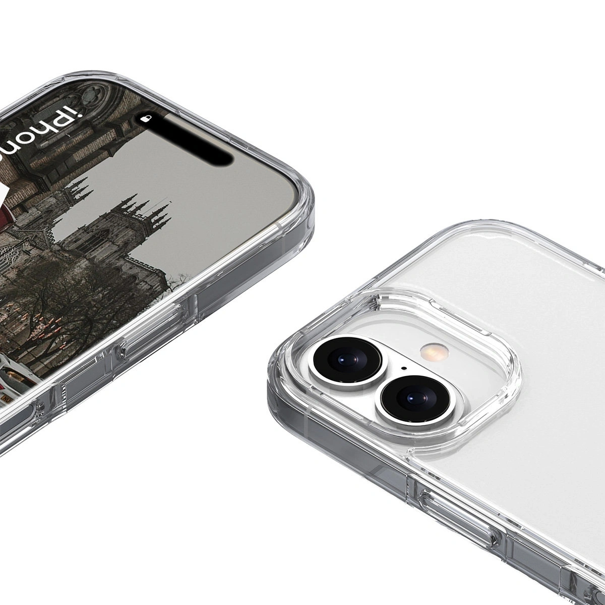 Etui Bizon Case Halo do Apple iPhone 16 przezroczyste