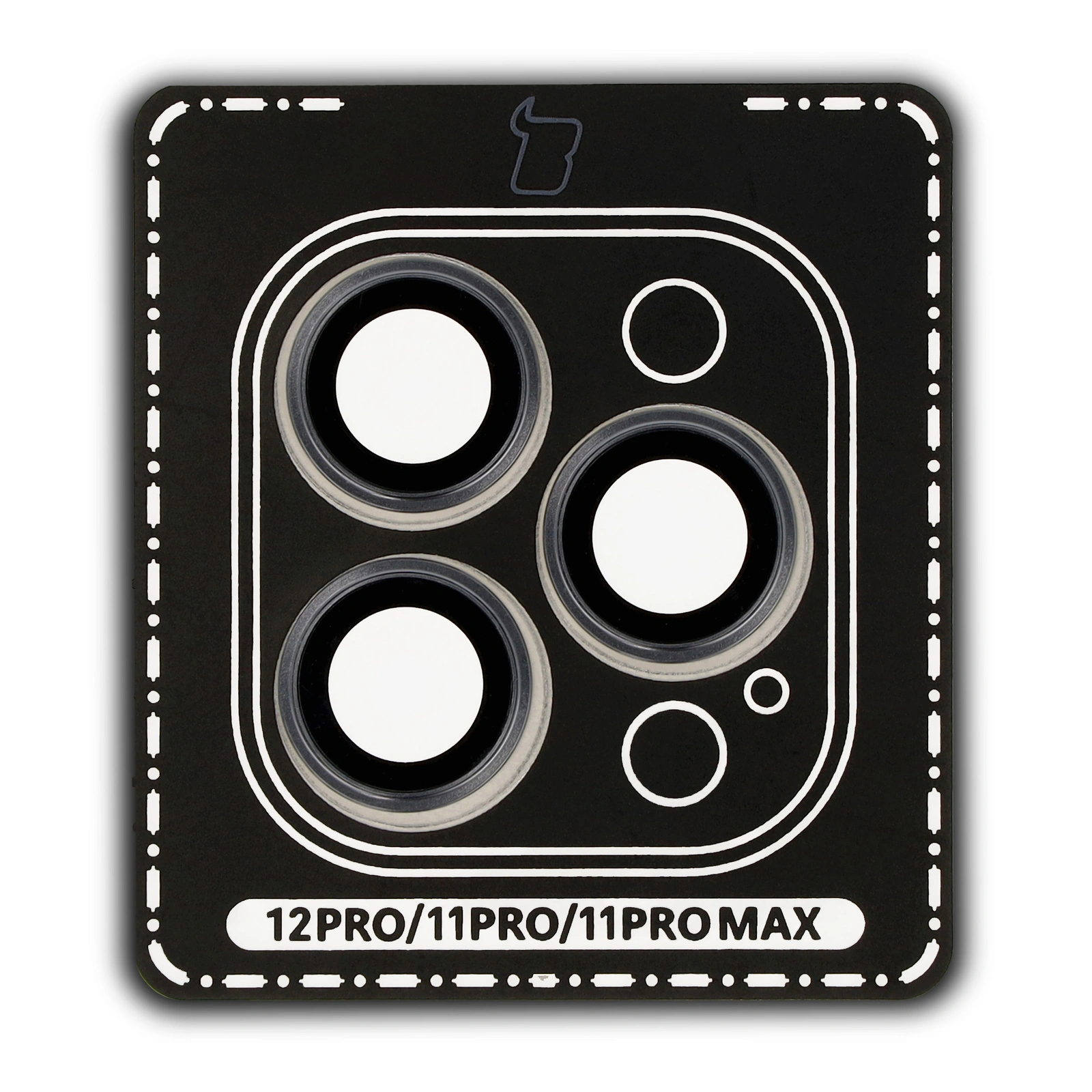 Bizon Glass Snap Lens Apple iPhone 12 Pro / 11 Pro / 11 Pro Max grey frame