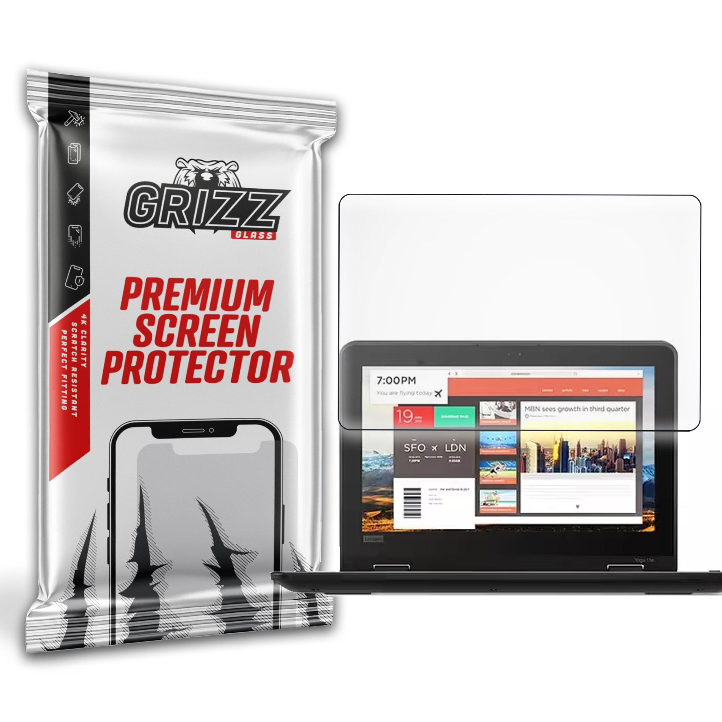 GrizzGlass PaperScreen Lenovo ThinkPad 11e Yoga Gen 5