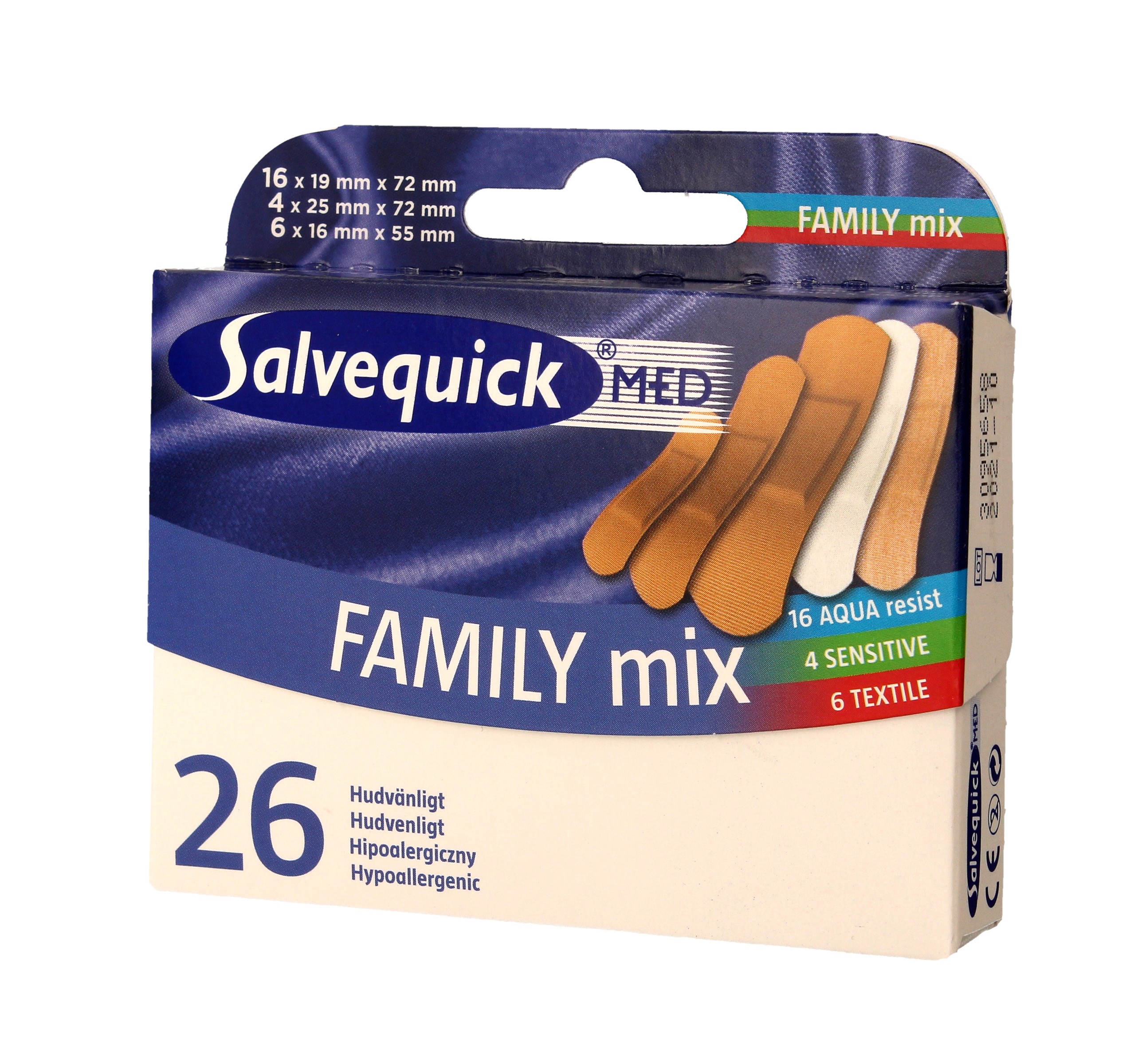 Salvequick Plastry Family Mix  1op.-26szt