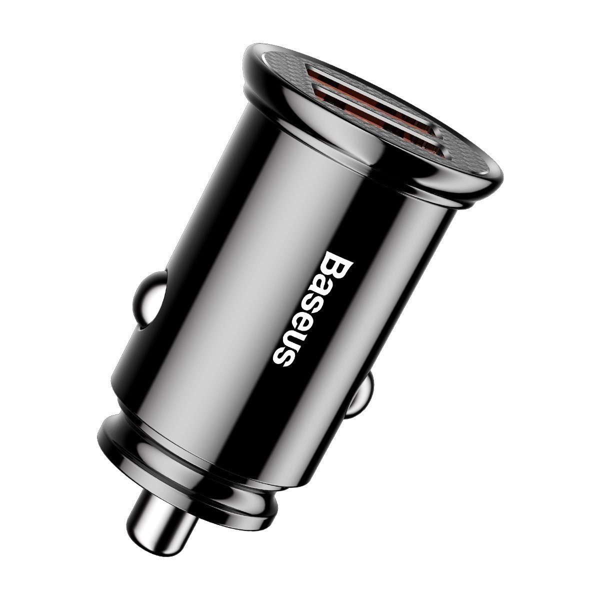 Baseus Circular Car Charger 2xUSB QC3.0 5A 30W Black