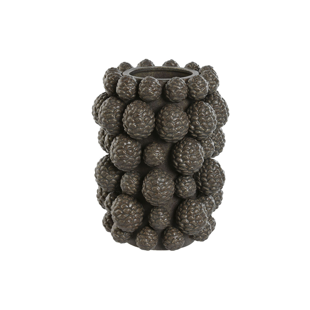 Vase Home ESPRIT Brown Stoneware Pineapple 25 x 25 x 31 cm