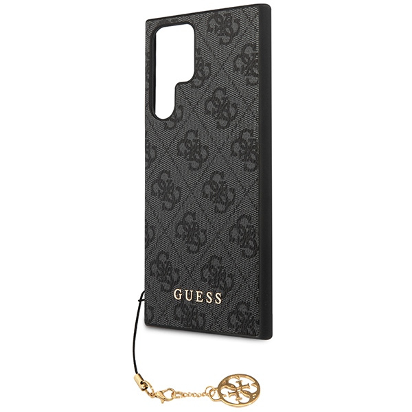 Guess GUHCS23LGF4GGR Samsung Galaxy S23 Ultra grey hardcase 4G Charms Collection