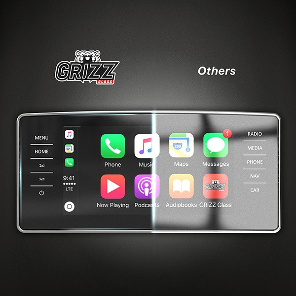 GrizzGlass CarDisplay Protection Renault Kadjar 7 inch 2019-2022