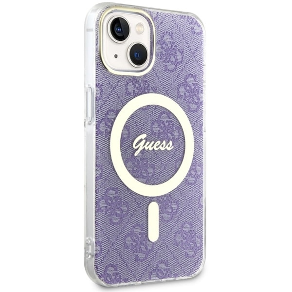 Case Guess GUHMP14MH4STU Apple iPhone 14 Plus purple/purple hardcase 4G MagSafe