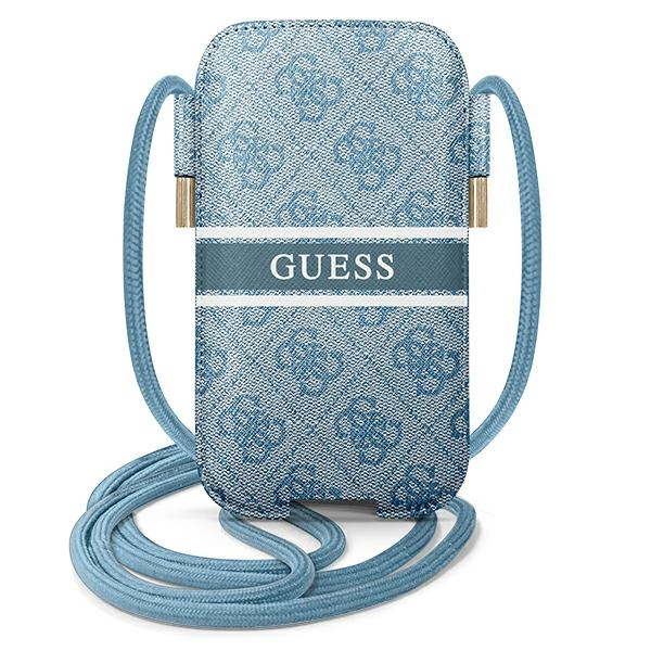 Guess Bag GUPHM4GDBL 6.1 inch blue hardcase 4G Stripe