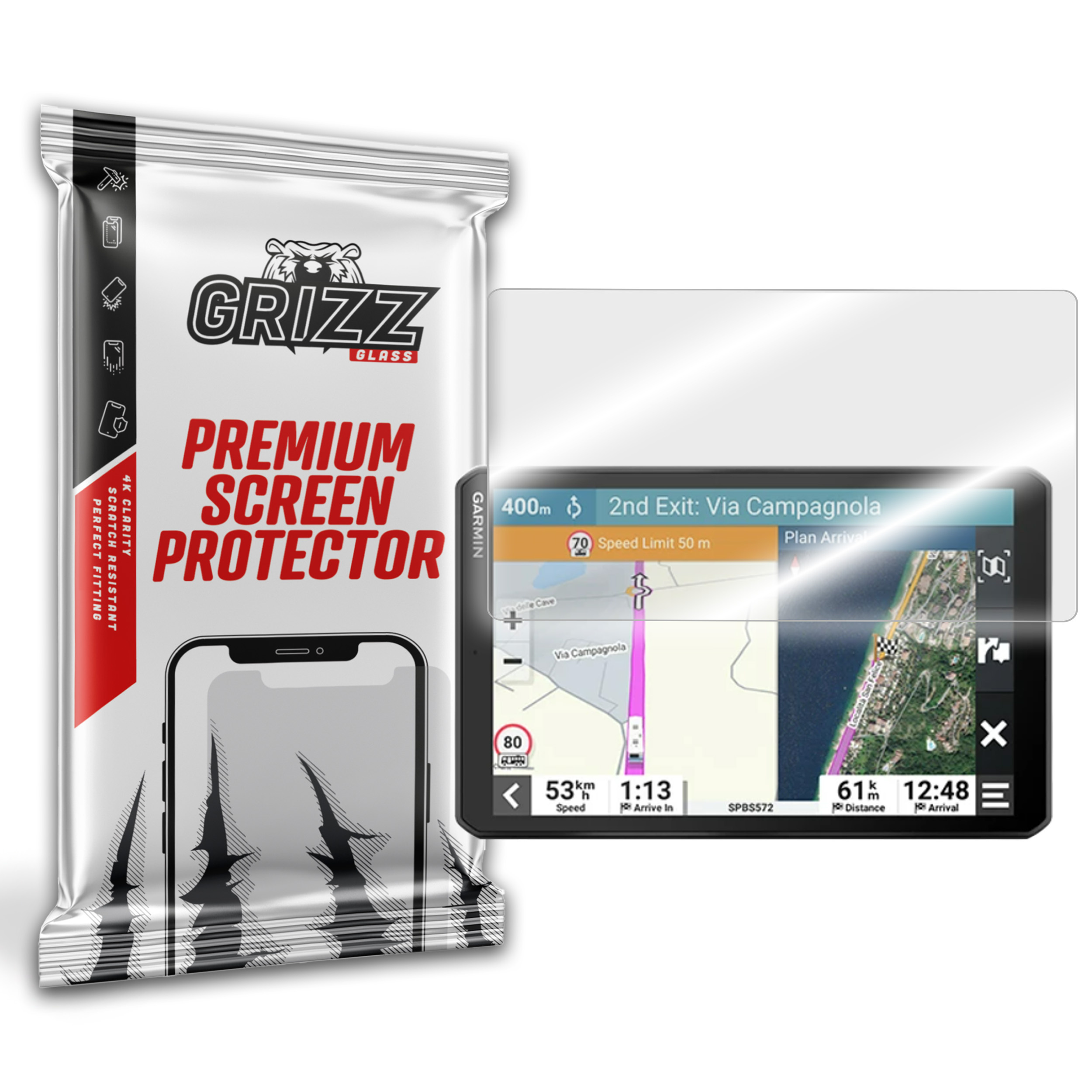 GrizzGlass HybridGlass Garmin Camper 895