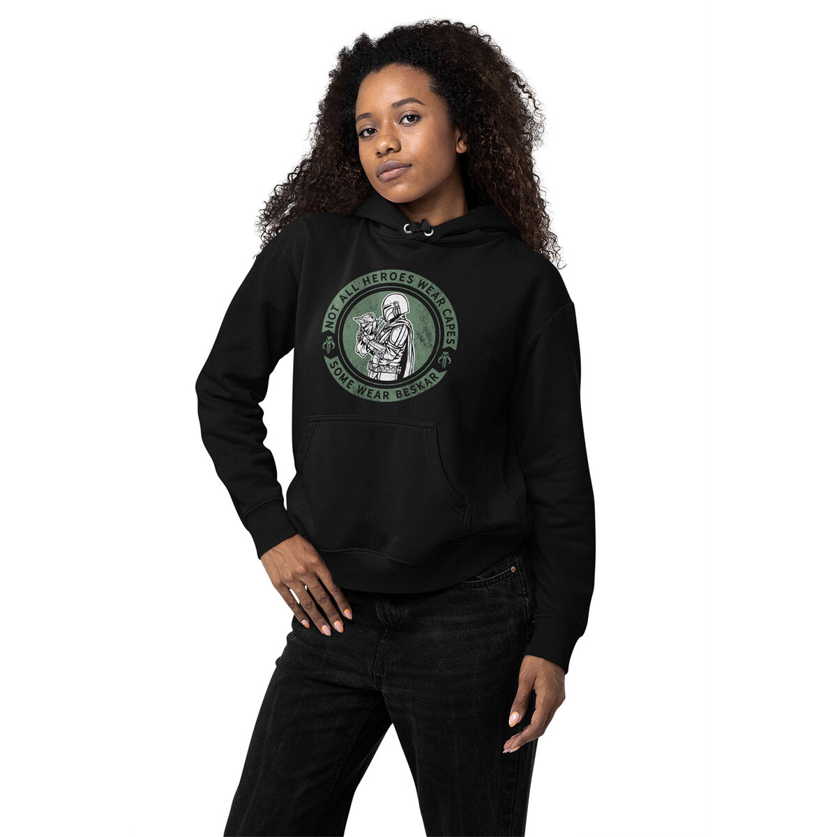 Men’s Hoodie The Mandalorian Wear Beskar Black