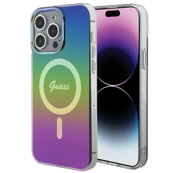 Guess GUHMP15LHITSK Apple iPhone 15 Pro hardcase IML Iridescent MagSafe rainbow
