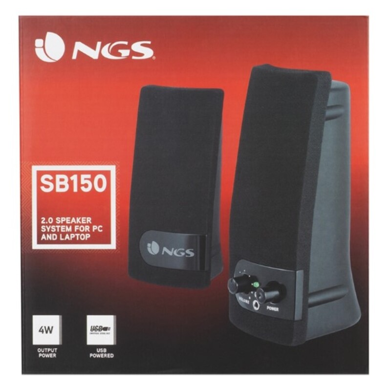 PC Speakers 2.0 NGS 290034 Black