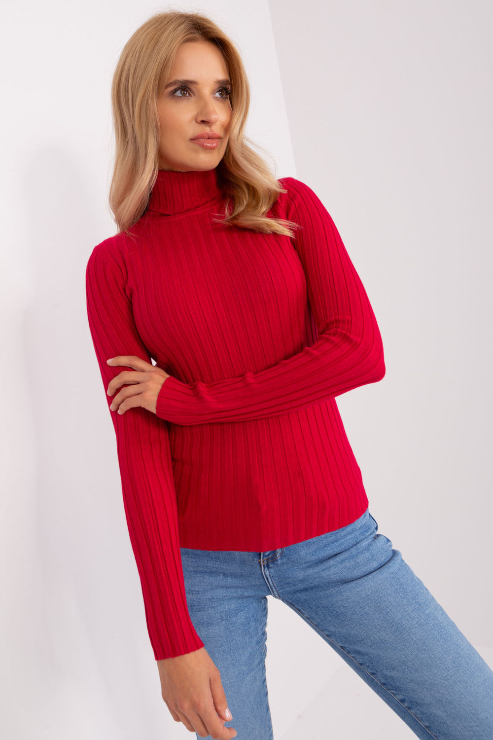  Turtleneck model 203015 Factory Price  red