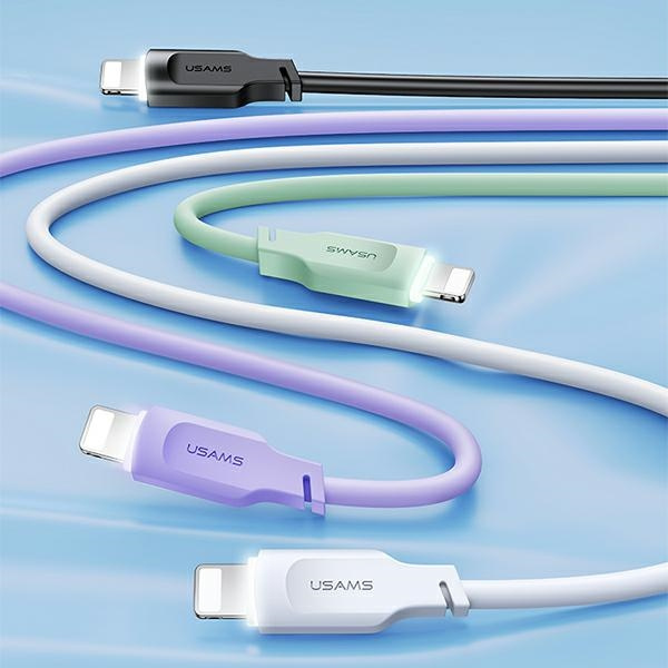 USAMS Lithe Series Cable USB-C/Lightning PD Fast Charging 1,2m 20W green (US-SJ566)