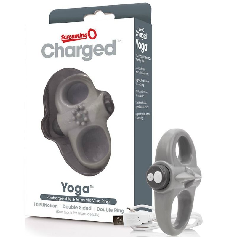 SCREAMING O RECHARGEABLE AND VIBRATING RING YOGA GREY