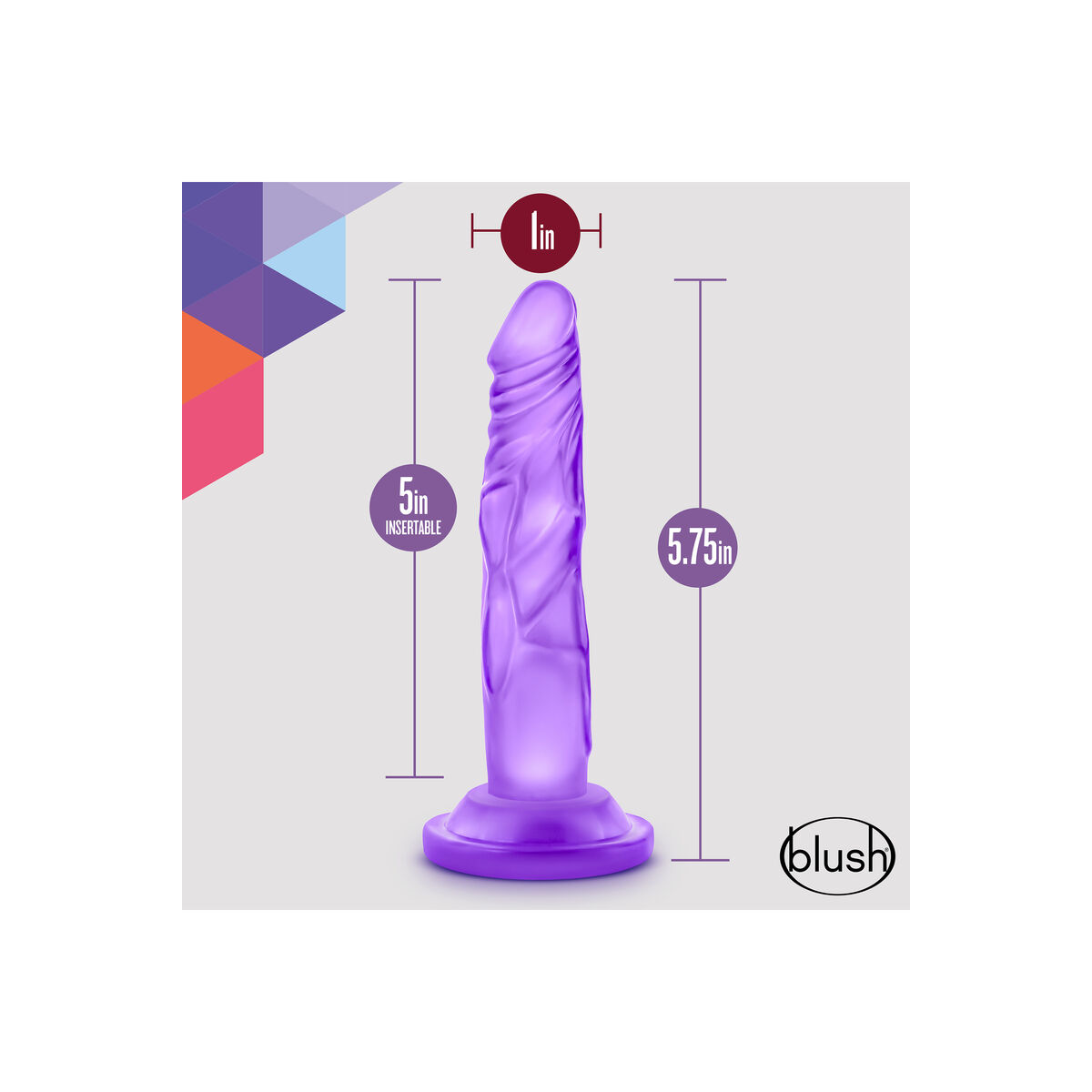 Vibrator Blush Naturally Yours Purple Vibrator Blush Naturally Yours Purple