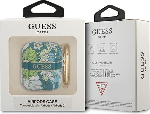 Guess GUA2HHFLN Apple AirPods green Flower Strap Collection