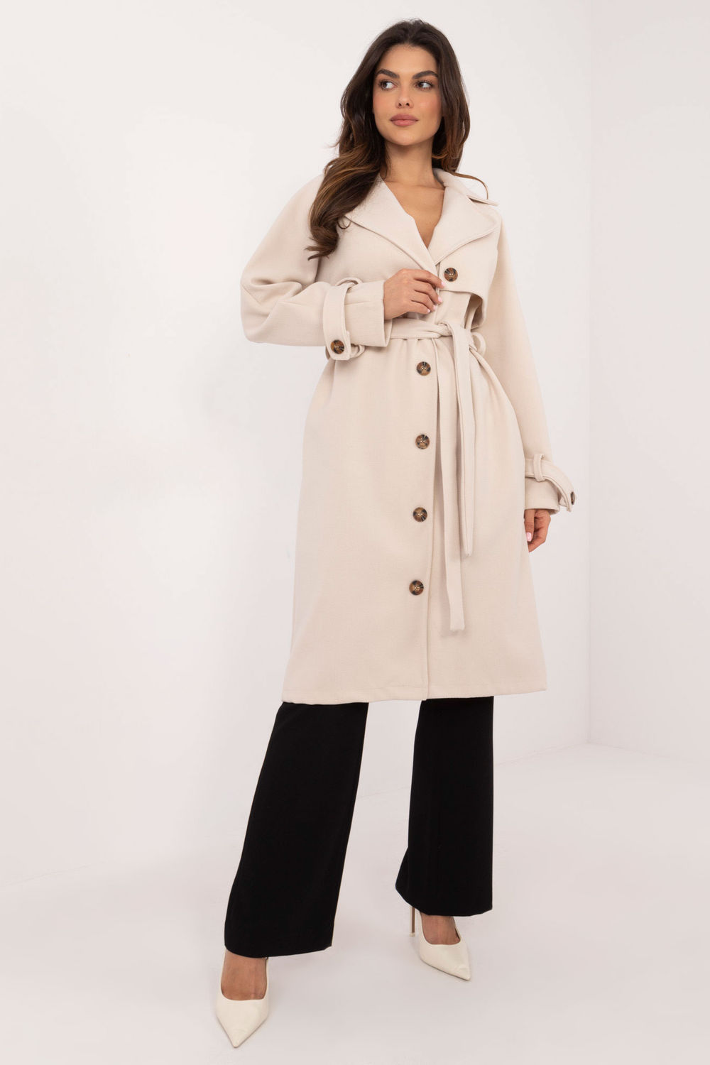  Coat model 202437 Och Bella  beige