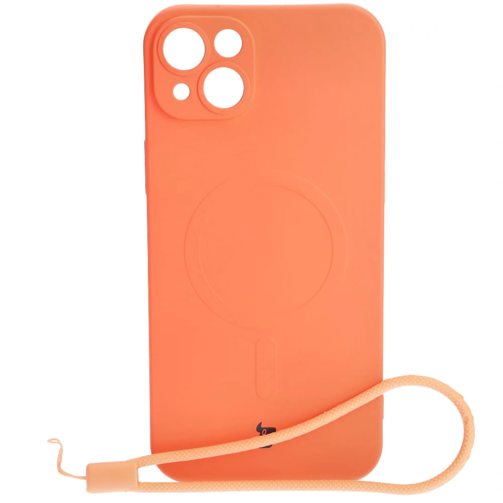 Bizon Case Silicone Magnetic Apple iPhone 14 Plus carrot