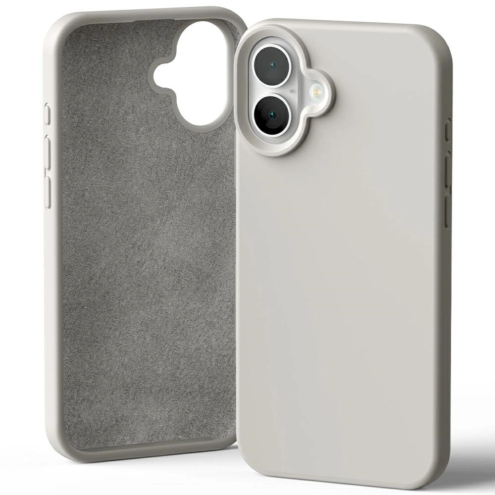 Etui Mercury Silicone do Apple iPhone 16 Plus kamienny