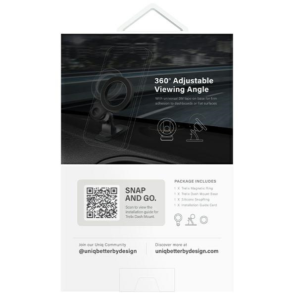 UNIQ Trelix Car Dash Mount midnight black