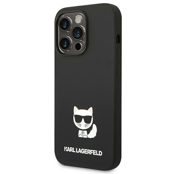 Karl Lagerfeld KLHCP14XSLCTBK Apple iPhone 14 Pro Max hardcase black Silicone Choupette Body