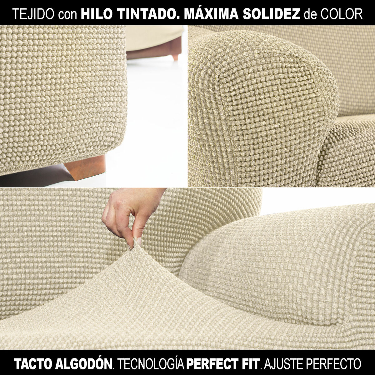 Chaise longue cover with short right arm Sofaskins NIAGARA 210 - 340 cm Chaise longue cover with short right arm Sofaskins NIAGARA 210 - 340 cm