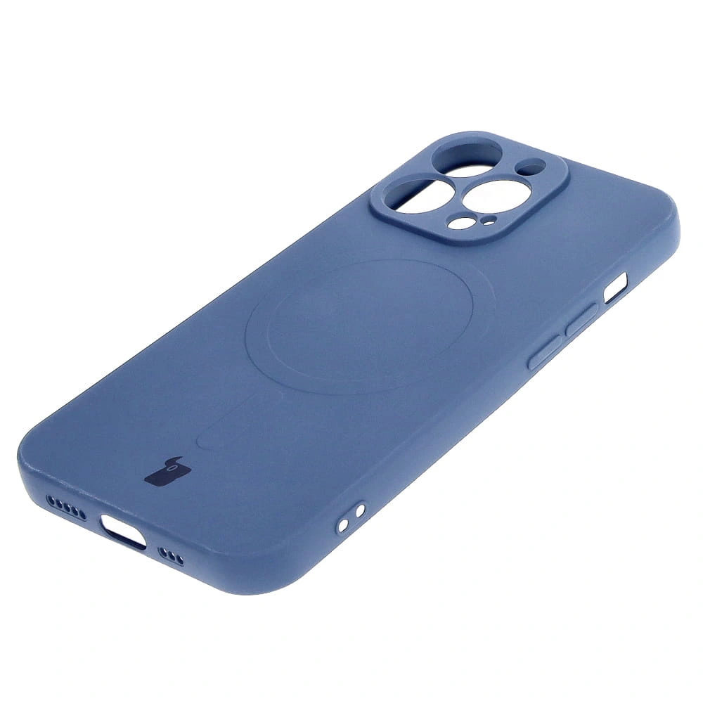 Bizon Case Silicone Magnetic Apple iPhone 13 Pro navy blue