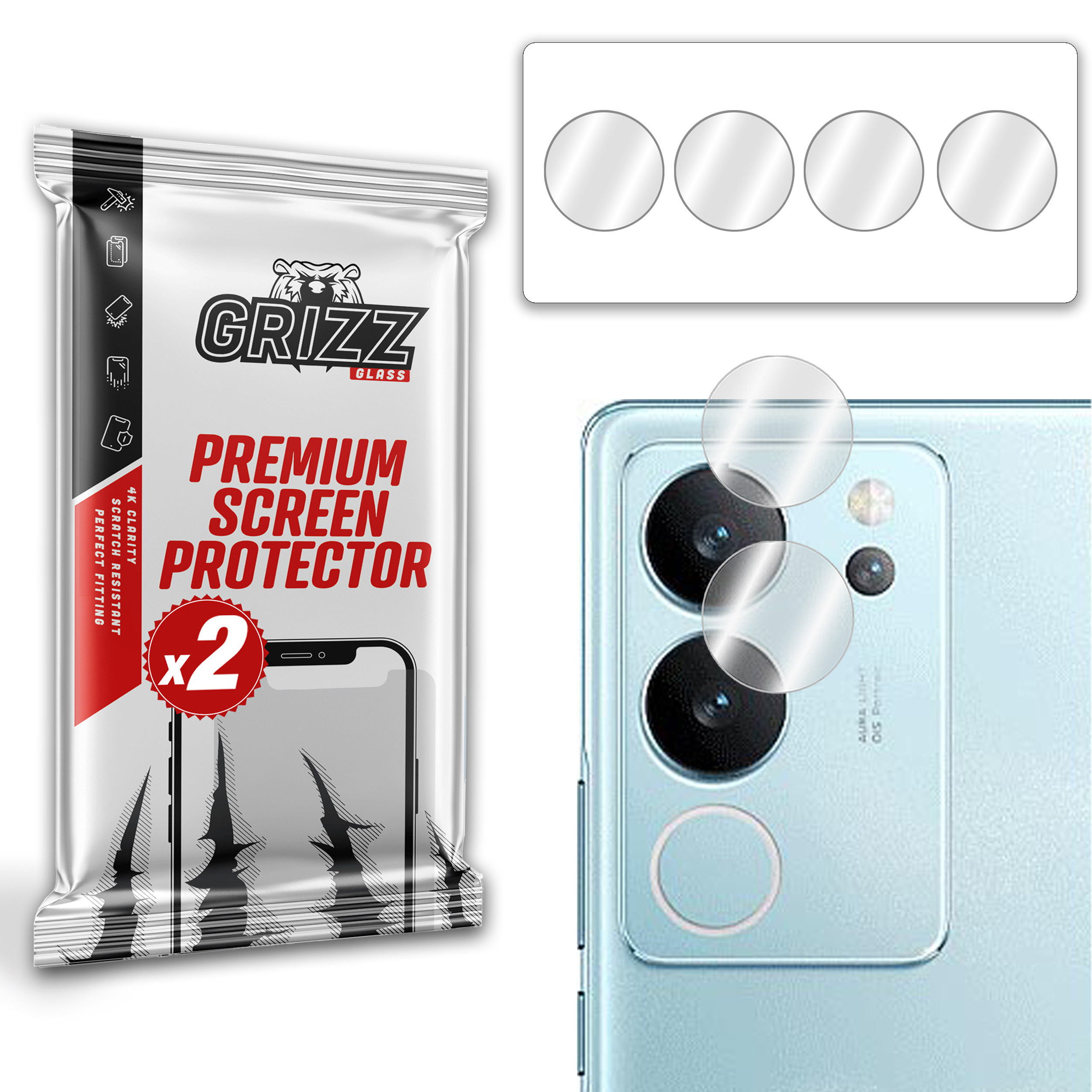 GrizzGlass HybridGlass Camera vivo S17 Pro