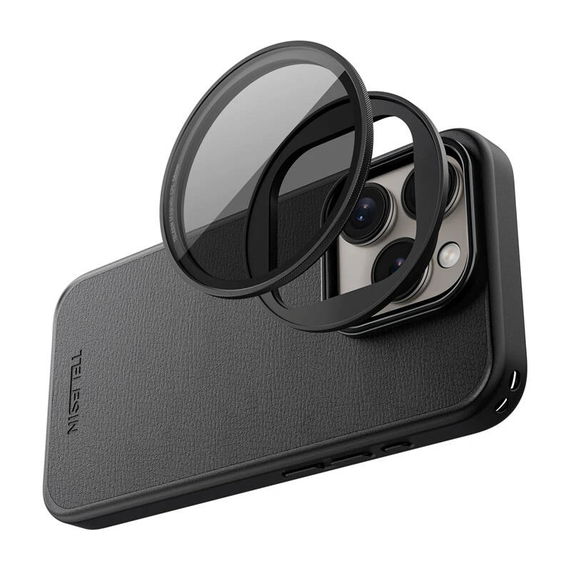 TELESIN magnetic filter frame case for Apple iPhone 15 Pro Max