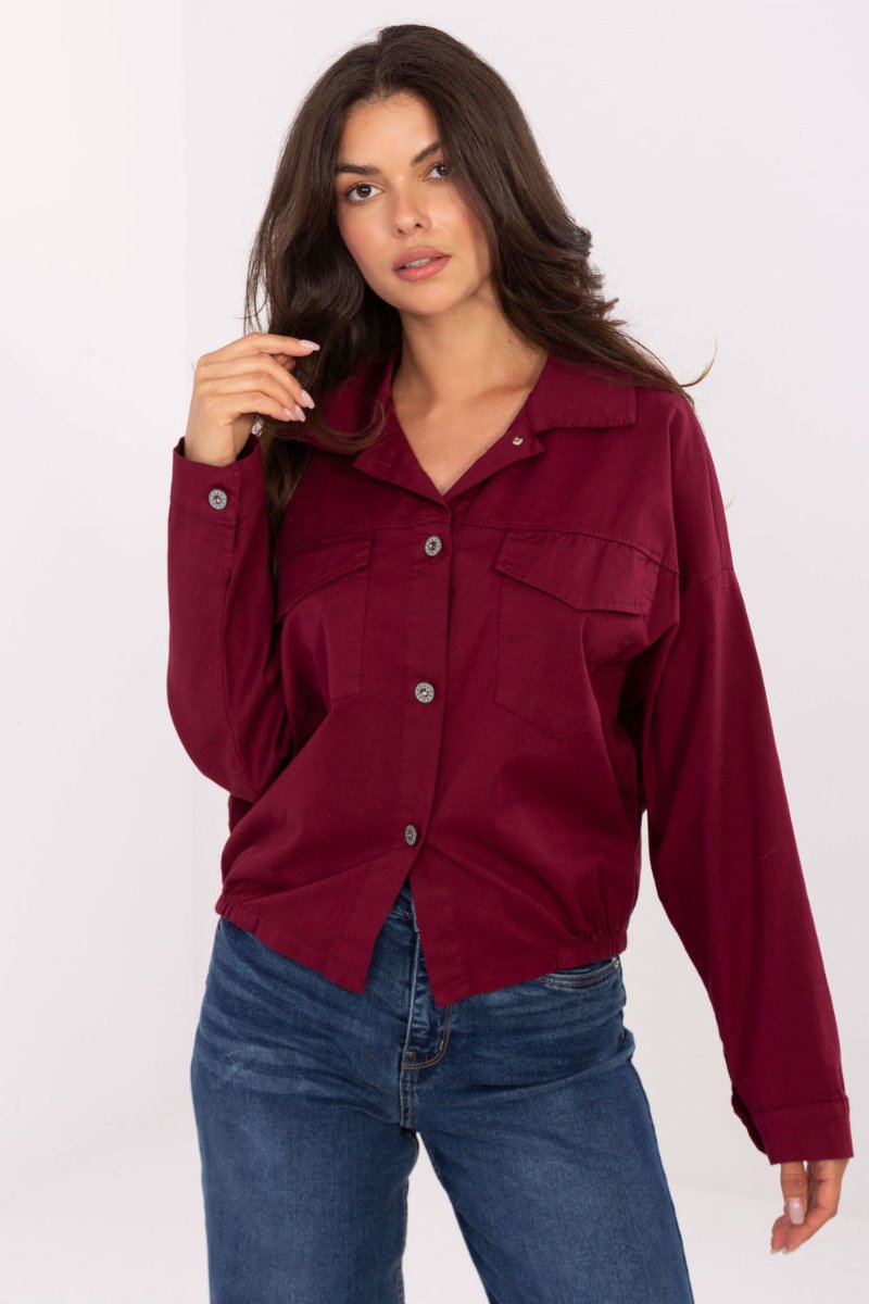  Long sleeve shirt model Rue Paris  red