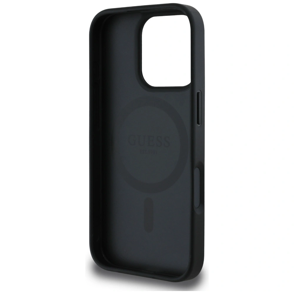 Guess 4G Circle Classic Logo MagSafe Apple iPhone 16 Pro Max black