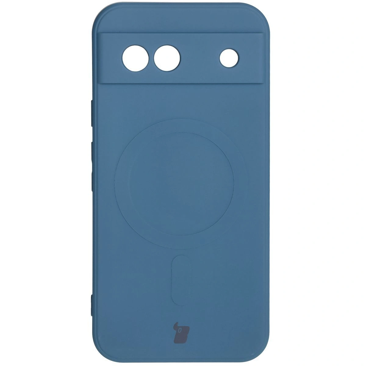 Bizon Case Silicone Magnetic Sq Google Pixel 8a navy blue