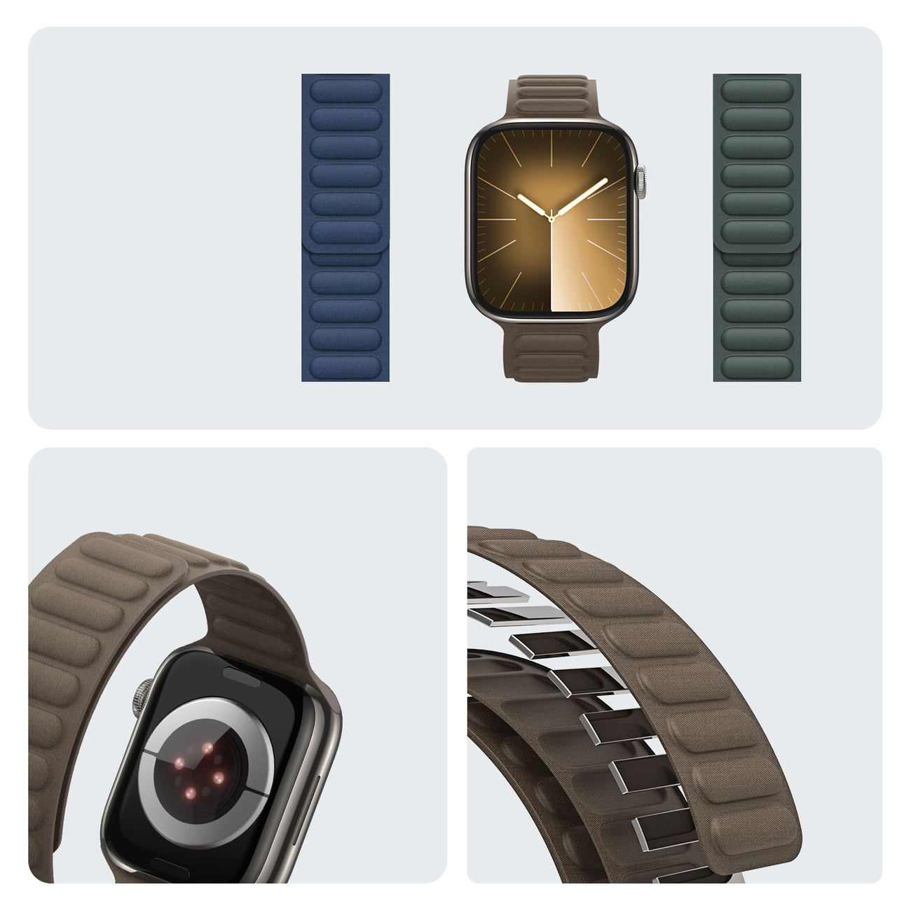 Dux Ducis Strap BL Apple Watch 4/5/6/7/SE/8/9 40/41mm dark grey