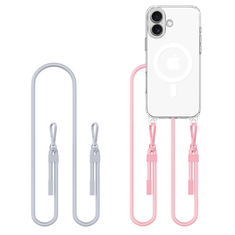 Tech-Protect Flexair Chain MagSafe Apple iPhone 16 Grey & Pink