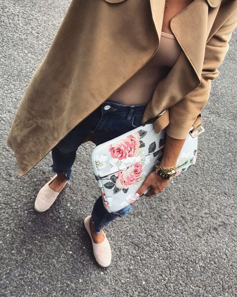 Canvaslife Sleeve Bag 13-14 inch Blue Camellia