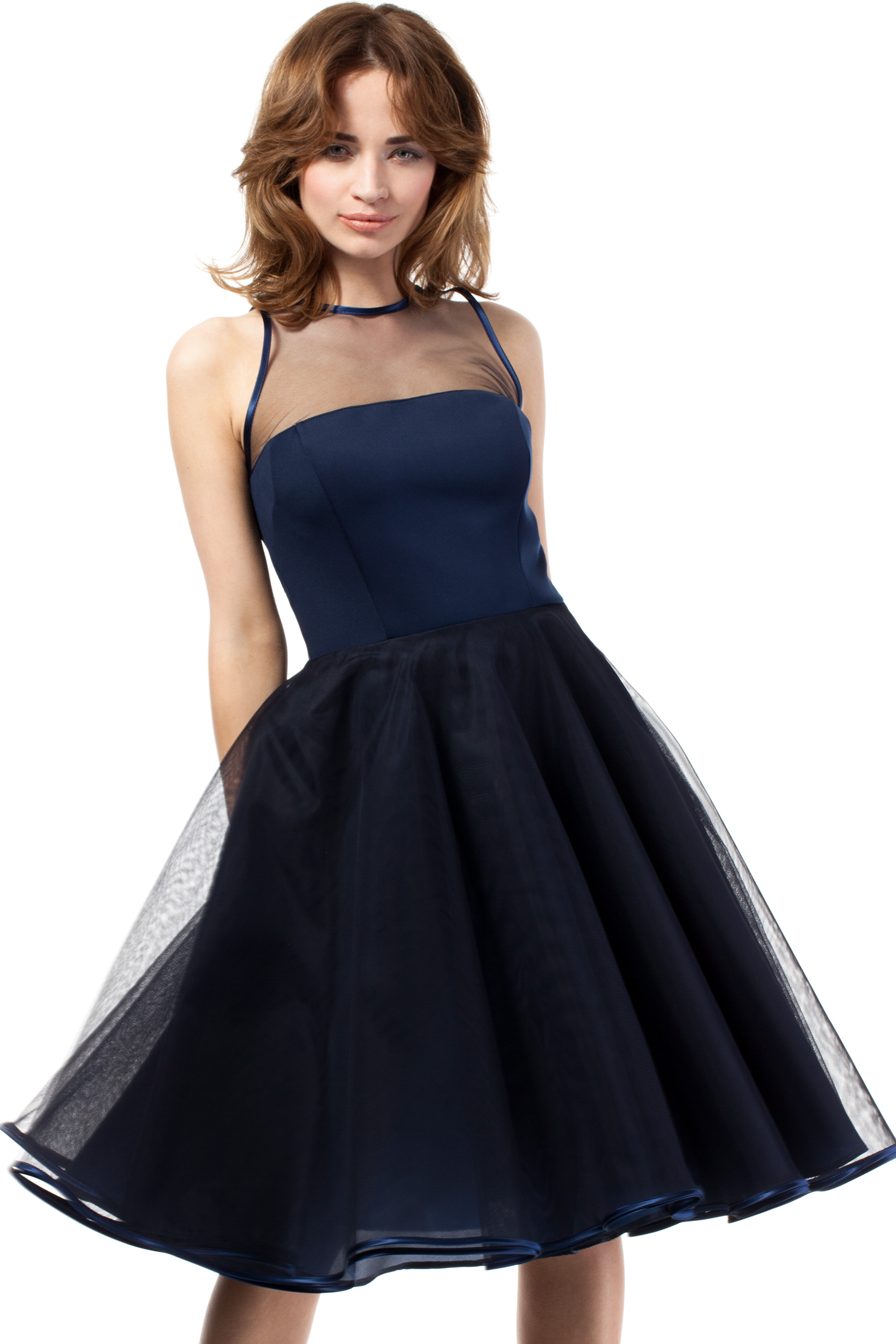 Abendkleid model 44596 Moe blau Damen