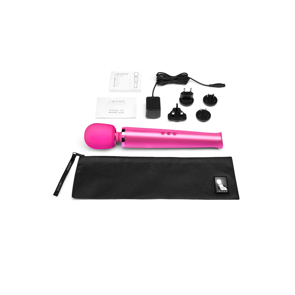 PalmPower-Recharge Wand Massager Le Wand Magenta Pink PalmPower-Recharge Wand Massager Le Wand Magenta Pink