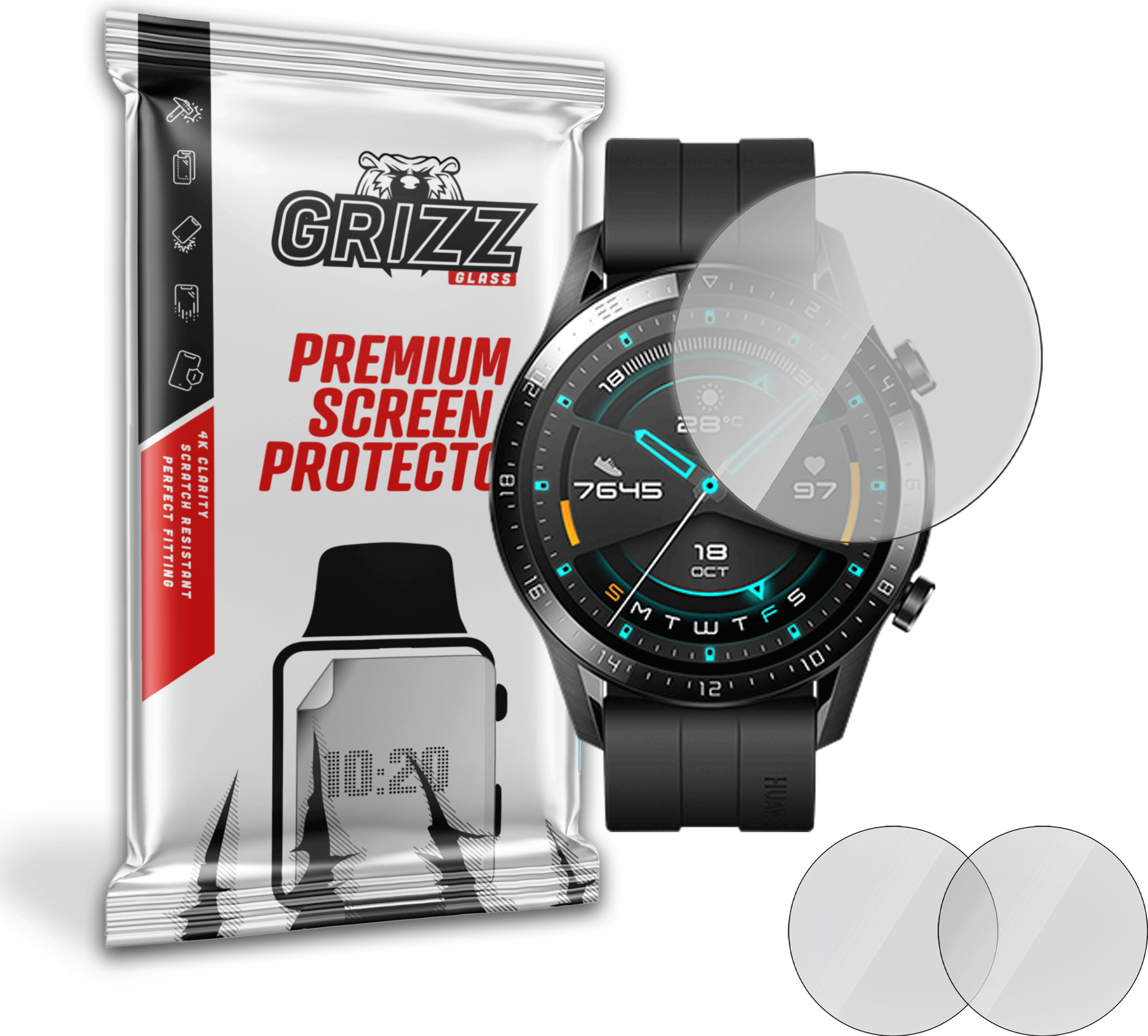 GrizzGlass PaperScreen Huawei Watch GT2 46mm