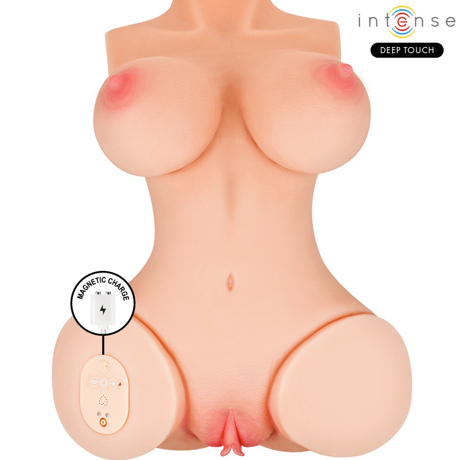 INTENSE DEEP TOUCH - VERO TORSO ANUS AND VAGINA WITH SUCTION, HEAT, VIBRATION AND VOICE EFFECTS WITH REMOTE CONTROL 5.5 KG