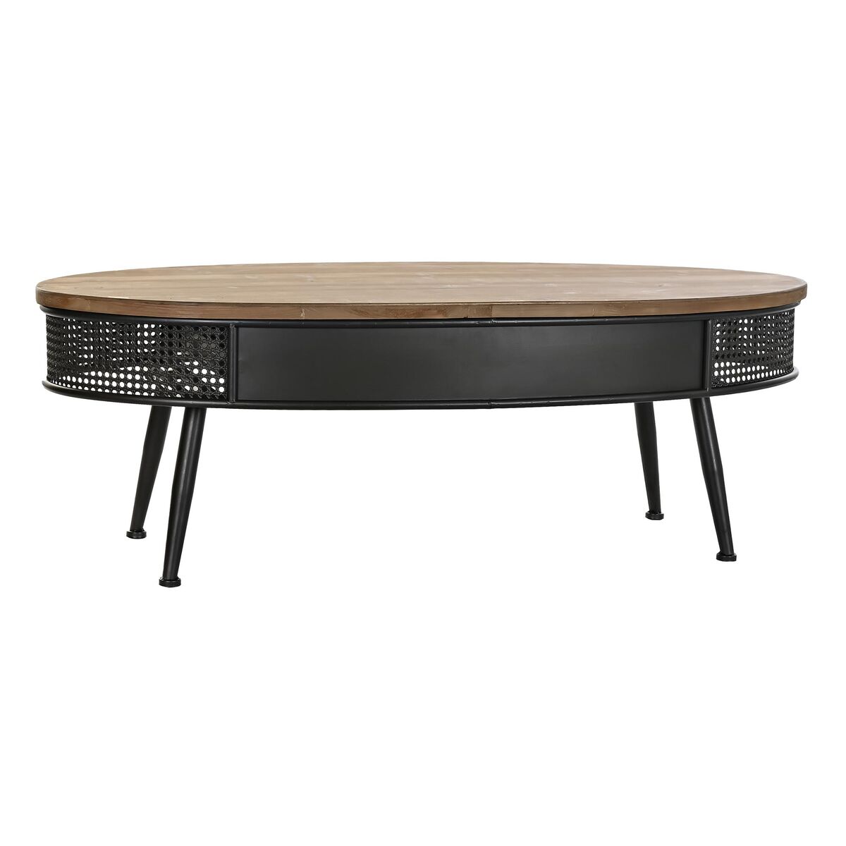 Beistelltisch DKD Home Decor Tanne Schwarz Metall Braun 120 x 58 x 42 cm