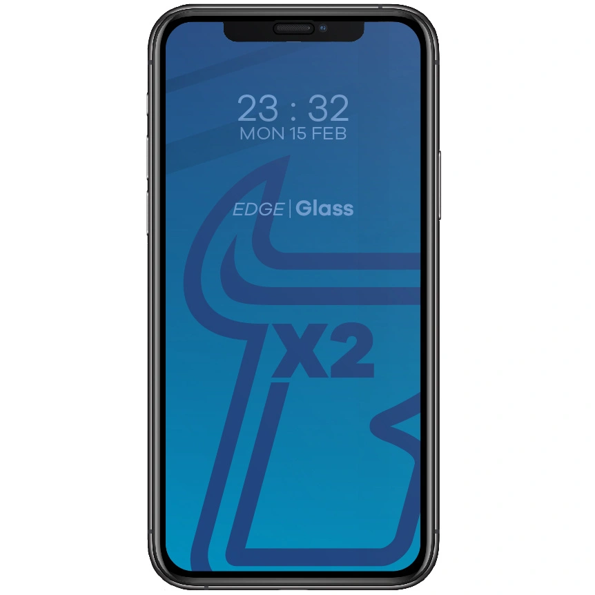 Bizon Glass Edge tempered glass - [2 PACK] + lens protection Apple iPhone 11 Pro black