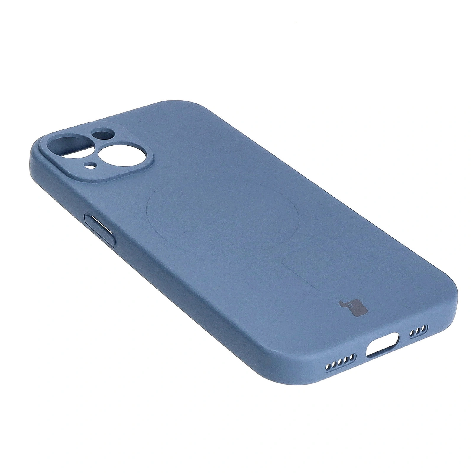 Bizon Case Silicone Magnetic Apple iPhone 15 navy blue