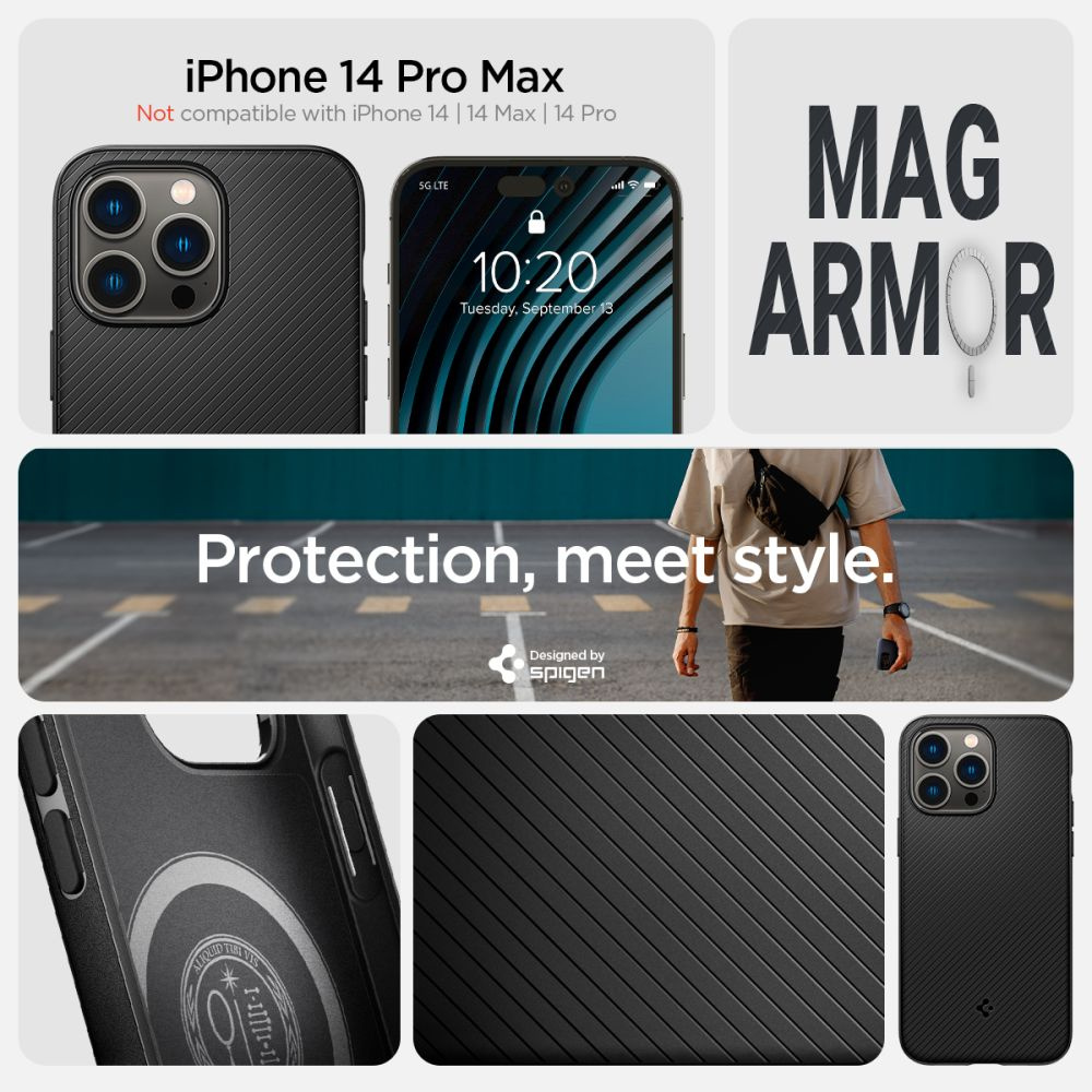 Spigen Mag Armor Apple iPhone 14 Pro Max Matte Black