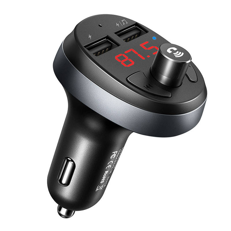 Mcdodo CC-6880 car charger with FM transmitter Bluetooth 5.1, 2xUSB-A