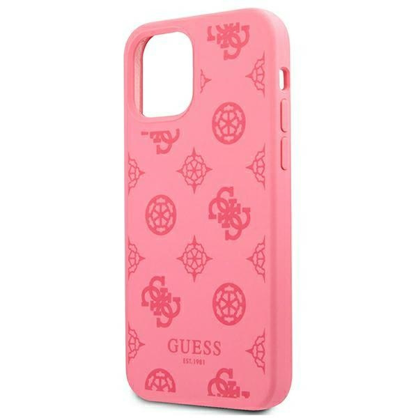 Guess GUHCP12LLSPEFU Apple iPhone 12 Pro Max fushia hard case Peony Collection