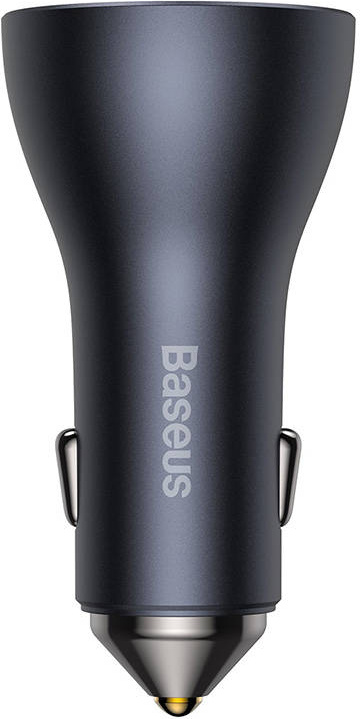 Baseus Golden Contactor Pro Car Charger 2x USB-C, 1x USB, 65W (gray)