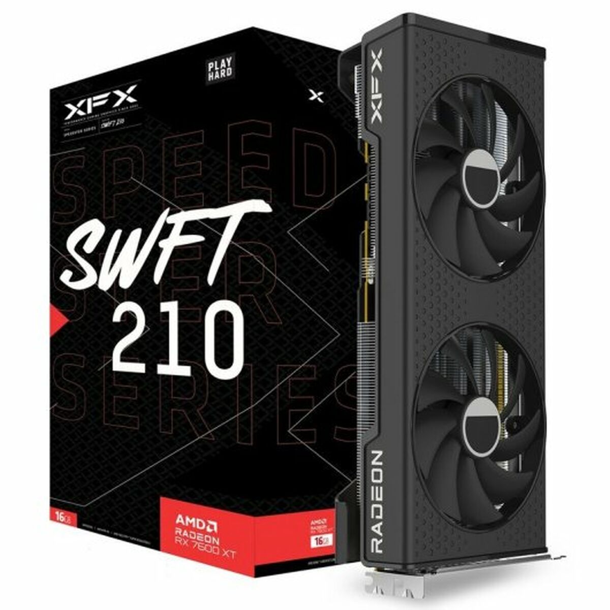Graphics card XFX SPEEDSTER SWFT210 CORE AMD Radeon RX 7600 XT 16 GB RAM