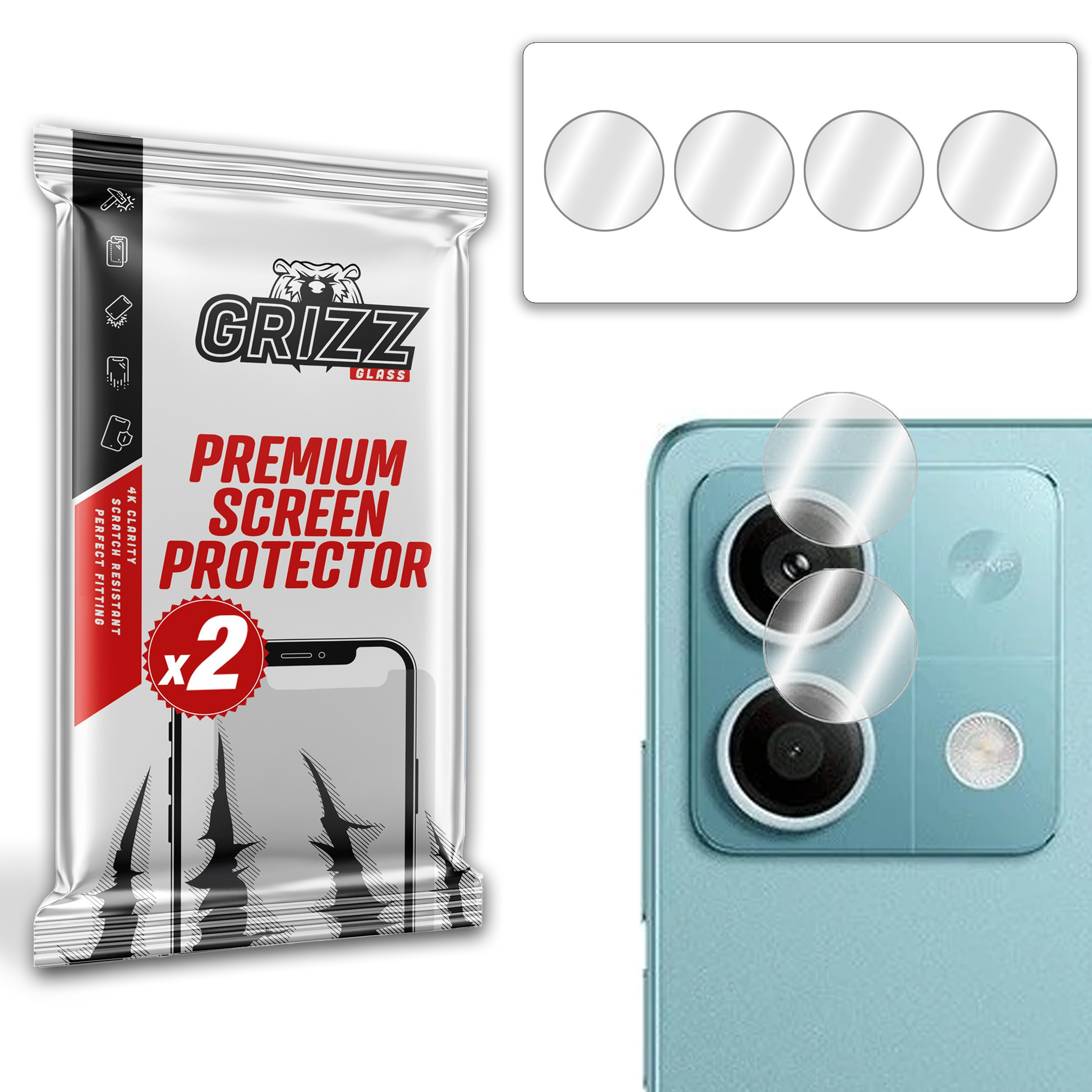 GrizzGlass HybridGlass Camera Xiaomi Redmi Note 13