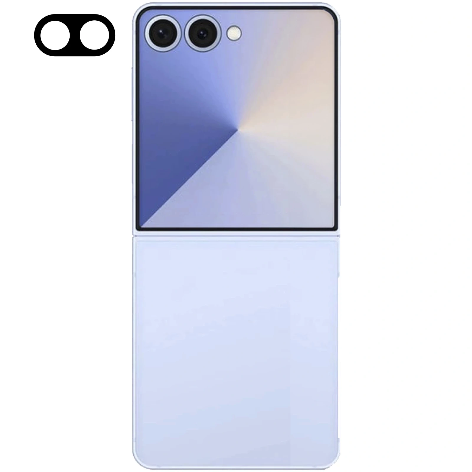 Szkło na aparat Bizon Glass Lens do Samsung Galaxy Z Flip7 [2 PACK]